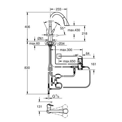 GROHE 30219002 - Elektrooniline köögisegisti ZEDRA TOUCH läikiv kroom