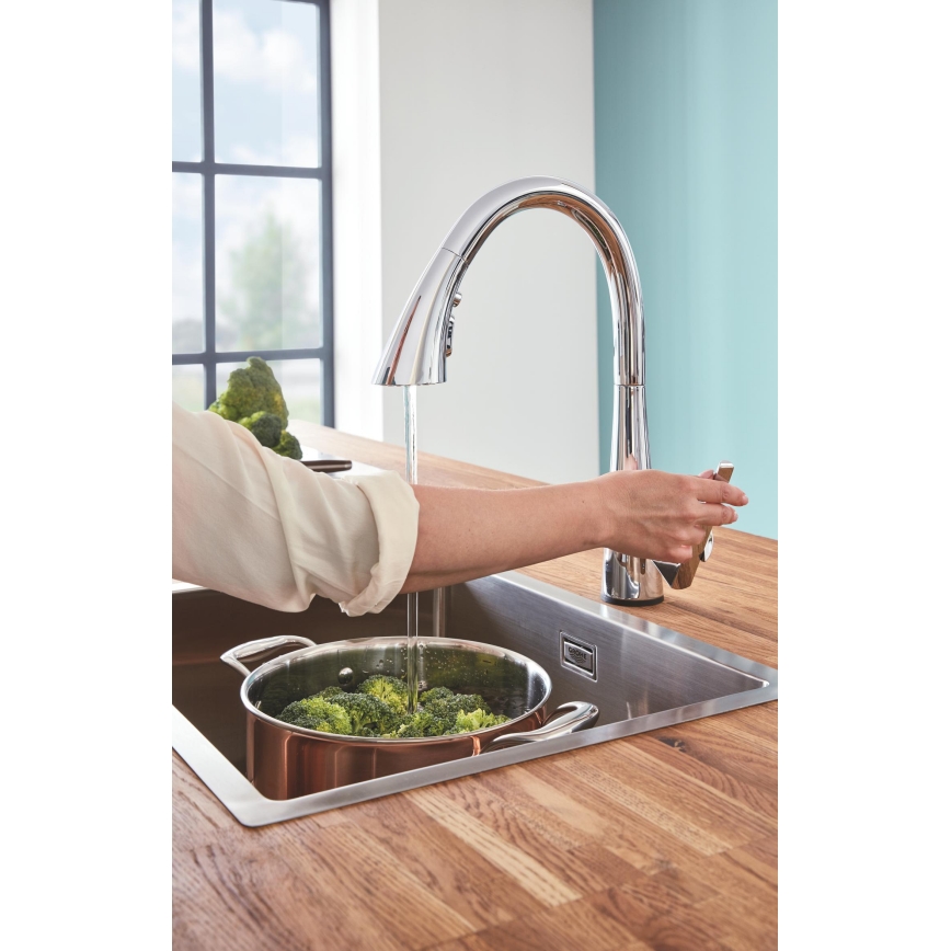 GROHE 30219002 - Elektrooniline köögisegisti ZEDRA TOUCH läikiv kroom