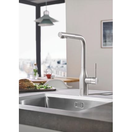 GROHE 30270DC0 - ESSENCE köögivalamu segisti, roostevabast terasest