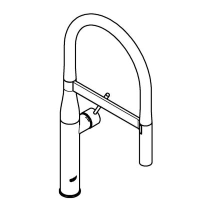 GROHE 30294A00 - ESSENCE köögisegisti, antratsiithall