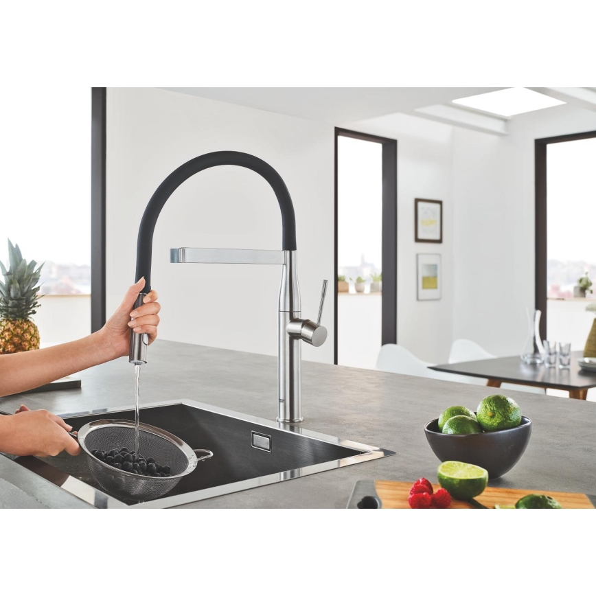GROHE 30294DC0 - ESSENCE köögisegisti, roostevabast terasest
