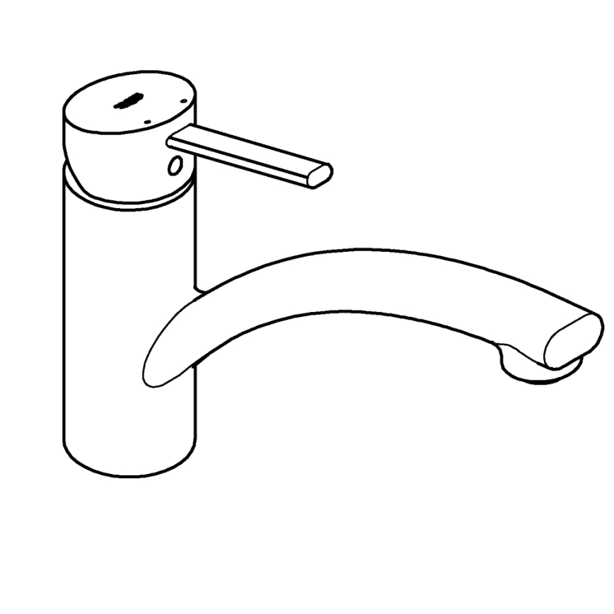 GROHE 30358000 - SWIFT 227 mm valamu segisti, läikiv kroom