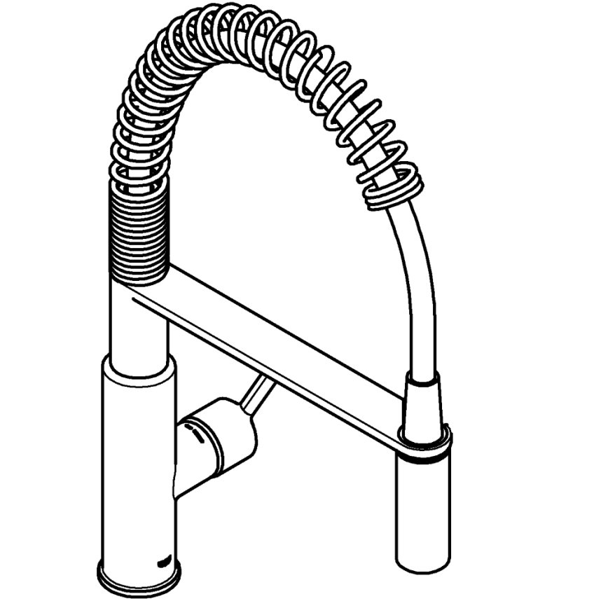GROHE 30361000 - Valamusegisti GET 455 mm läikiv kroom