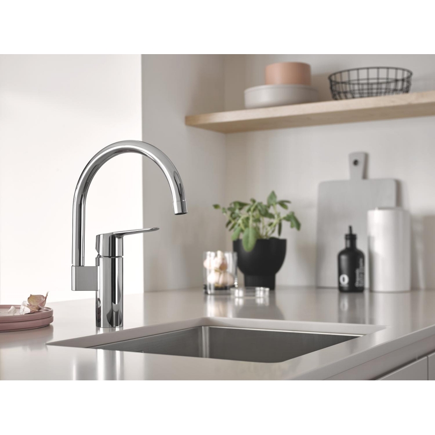 GROHE 30469000 - START valamu segisti kõrge kaarega, läikiv kroom