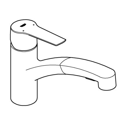 GROHE 30531001 - köögisegisti START 227 mm läikiv kroom