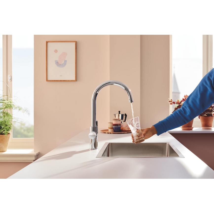 GROHE 30593000 - Valamusegisti BLUE PURE C-väljavool läikiv kroom