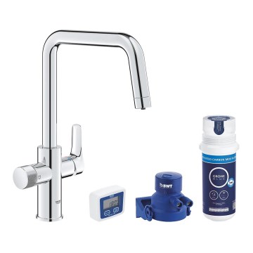 GROHE 30596000 - BLUE PURE köögisegisti filtrifunktsiooniga, läikiv kroom