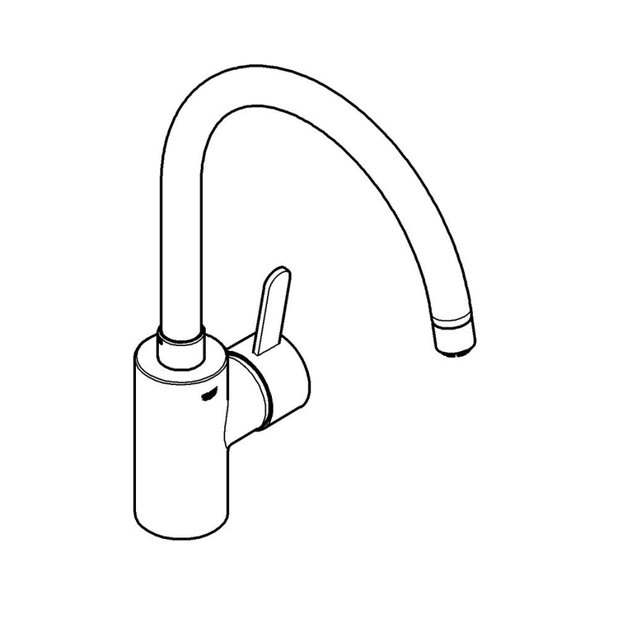 GROHE 31180000 - Köögisegisti EUROSMART COSMOPOLITAN läikiv kroom
