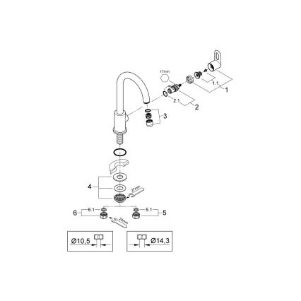 GROHE 31222000 - BAULOOP köögivalamu segisti, poleeritud kroom