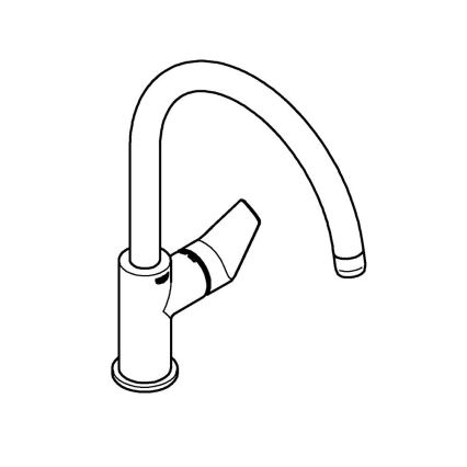 GROHE 31233001 - köögisegisti START, läikiv kroom