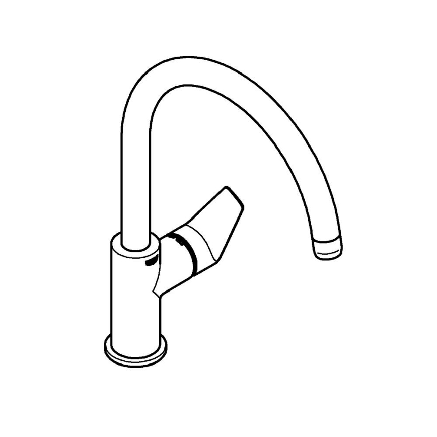 GROHE 31367001 - Valamusegisti BAUEDGE 332 mm läikiv kroom