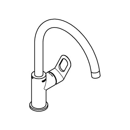 GROHE 31368000 - Köögisegisti BAULOOP 332 mm, läikiv kroom