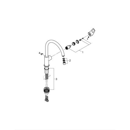 GROHE 31368001 - Valamusegisti BAULOOP läikiv kroom
