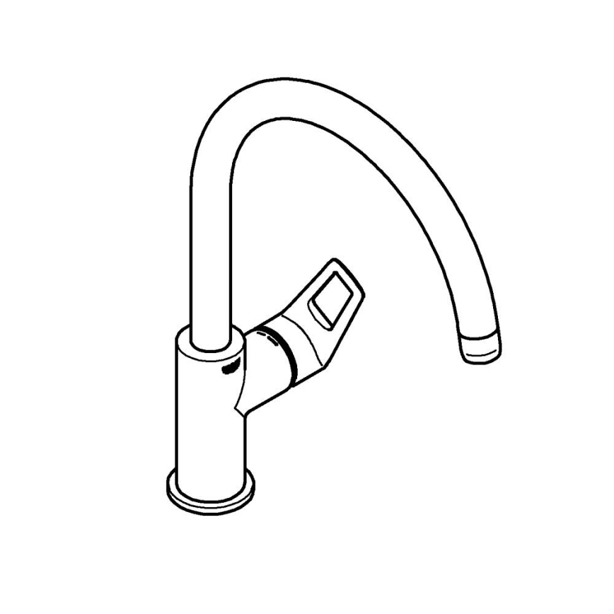 GROHE 31368001 - Valamusegisti BAULOOP läikiv kroom