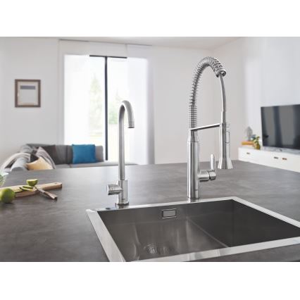 GROHE 31379DC0 - K7 köögisegisti, roostevaba teras
