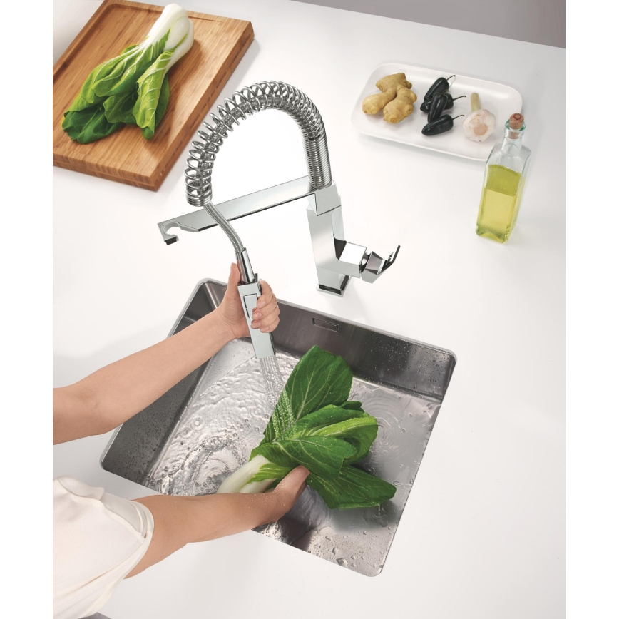 GROHE 31395000 - Köögisegisti EUROCUBE 547 mm läikiv kroom