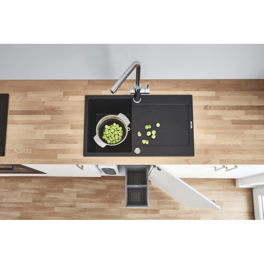 GROHE 31454001 - Köögisegisti BLUE HOME, L-kujuline väljavool, läikiv kroom