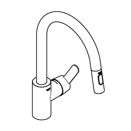 GROHE 31484001 - GET köögisegisti läikiv kroom