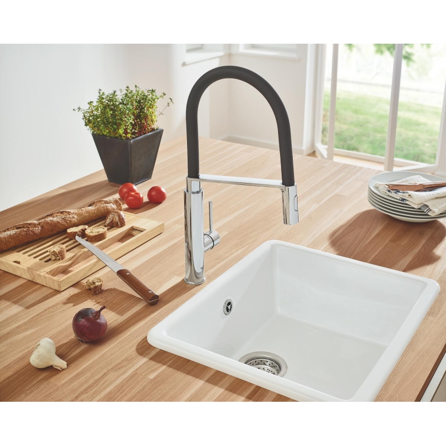 GROHE 31491000 - CONCETTO köögisegisti professionaalse dušiotsikuga, läikiv kroom