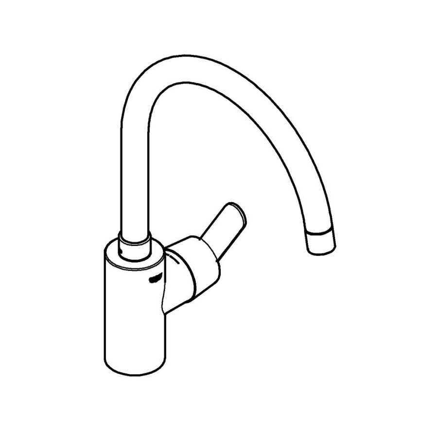 GROHE 31494001 - GET köögisegisti, läikiv kroom