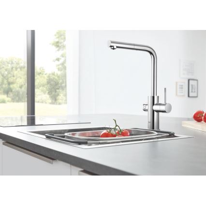 GROHE 31539000 - Köögikraan BLUE HOME, L-kujuline väljavool, läikiv kroom