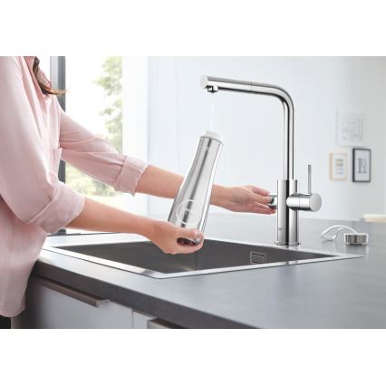 GROHE 31539000 - Köögikraan BLUE HOME, L-kujuline väljavool, läikiv kroom