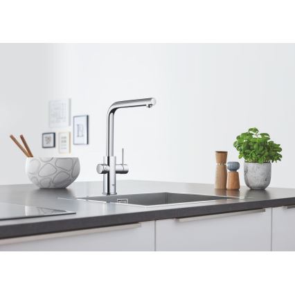 GROHE 31539000 - Köögikraan BLUE HOME, L-kujuline väljavool, läikiv kroom