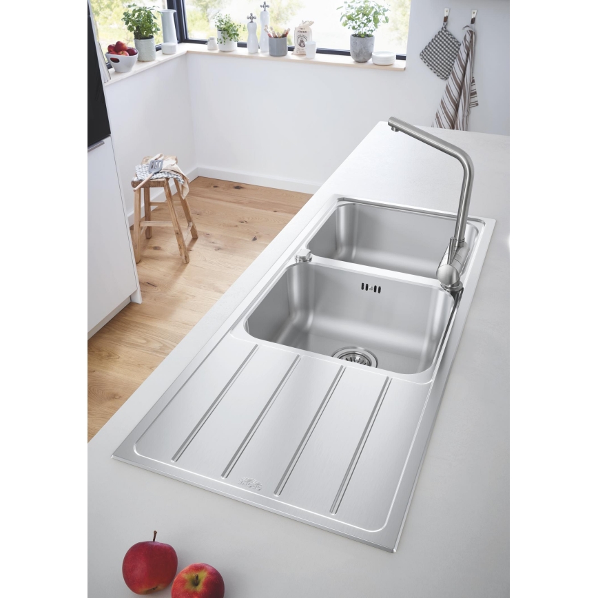 GROHE 31588SD1 - Köögivalamu K500 1160 × 500 mm roostevaba teras