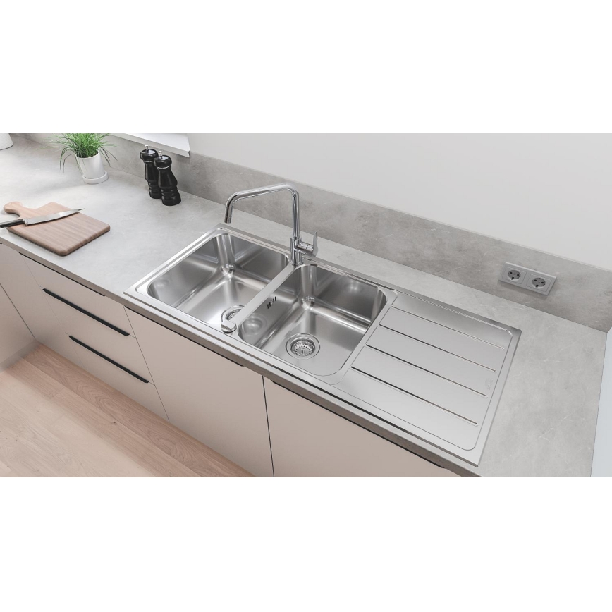 GROHE 31588SD1 - Köögivalamu K500 1160 × 500 mm roostevaba teras