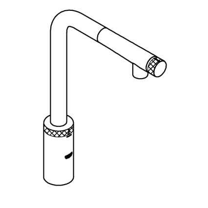 GROHE 31613000 - Köögisegisti A SmartControl 314 mm läikiv kroom