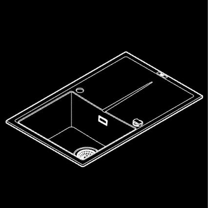 GROHE 31639AP0 - Komposiitvalamu K400 780 × 500 mm must