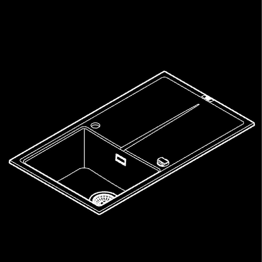 GROHE 31640AP0 - Komposiitvalamu K400 860 × 500 mm must