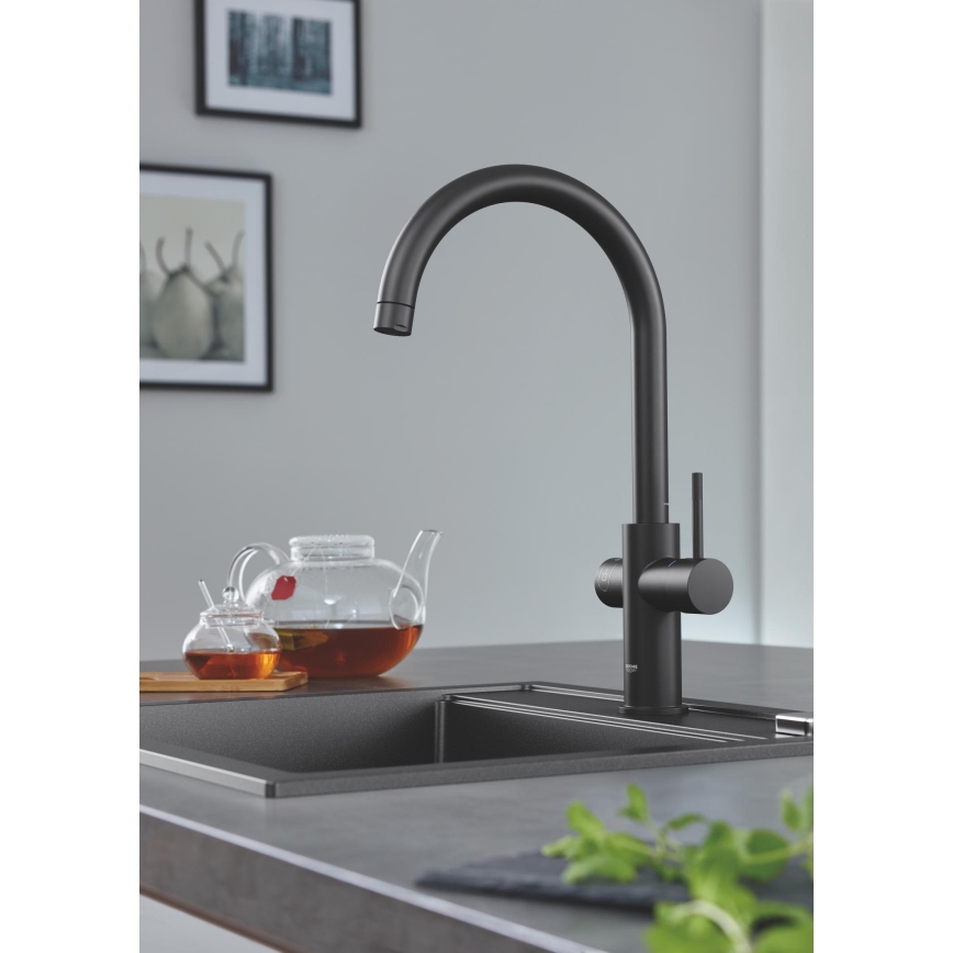 GROHE 31651AP0 - komposiitvalamu K700 560 × 510 mm must
