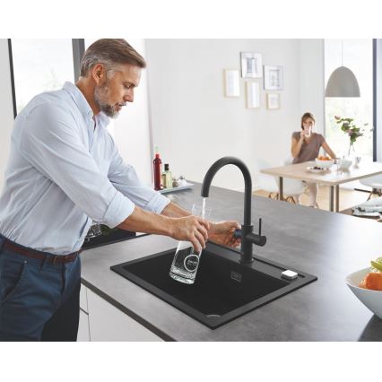 GROHE 31651AP0 - komposiitvalamu K700 560 × 510 mm must