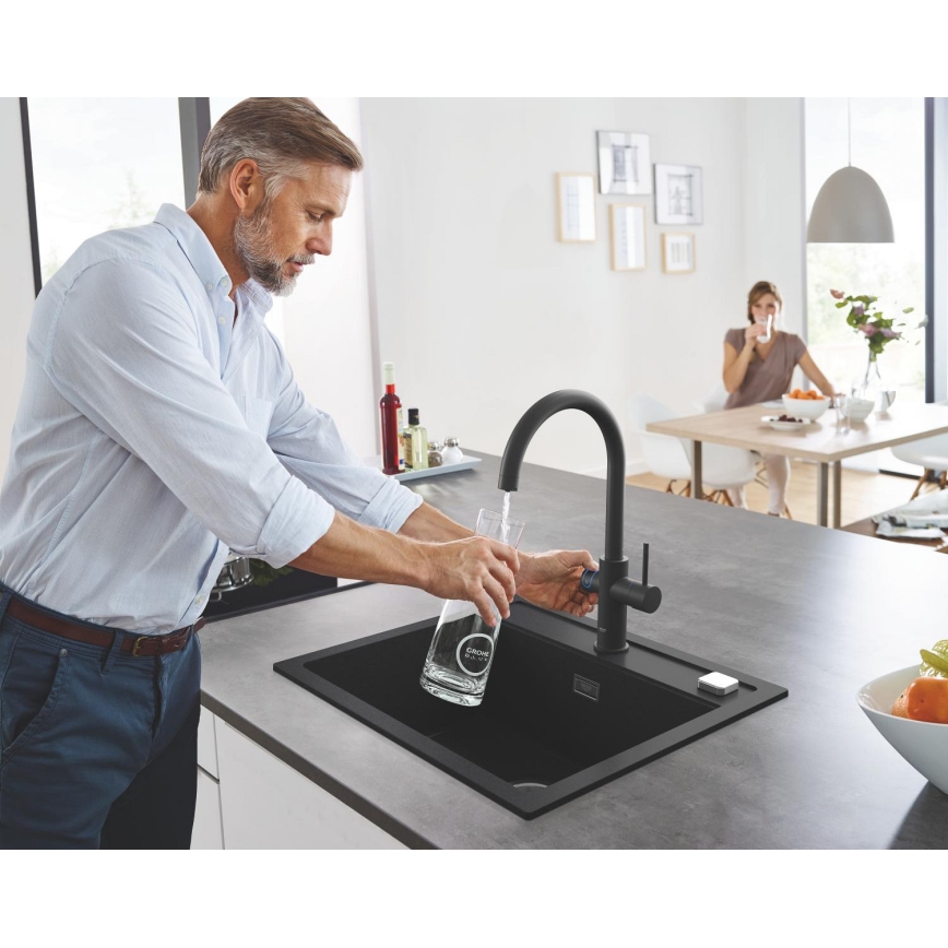 GROHE 31651AP0 - komposiitvalamu K700 560 × 510 mm must