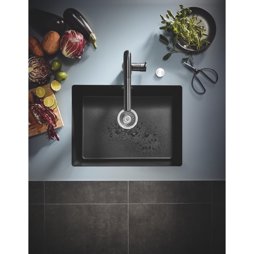 GROHE 31655AP0 - Valamu K700U 610 × 460 mm must kivi/must