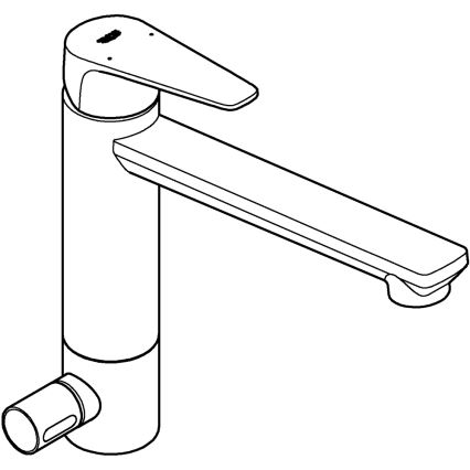GROHE 31696000 - Köögisegisti BAUEDGE läikiv kroom