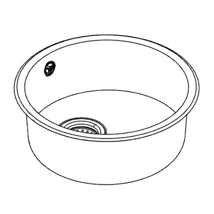 GROHE 31720SD0 - K200 valamu 440 x 440 x 180 roostevabast terasest