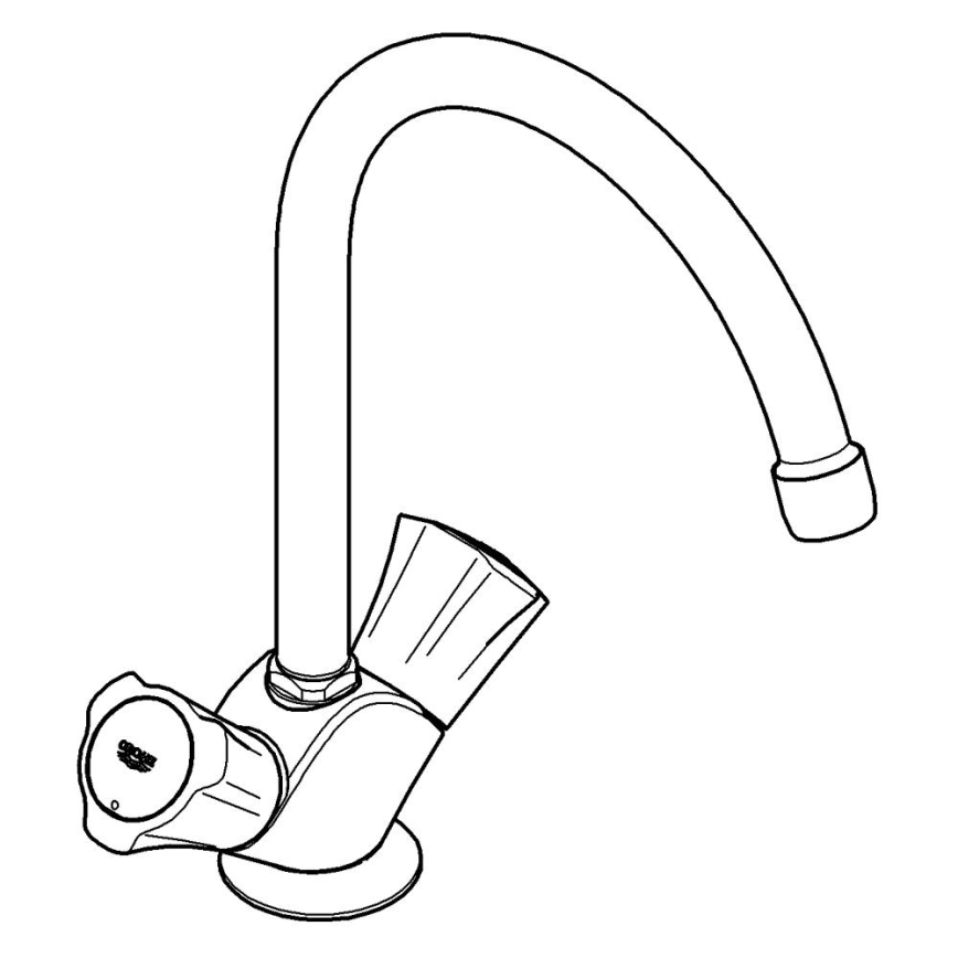GROHE 31831001 - Köögisegisti COSTA L, läikiv kroom