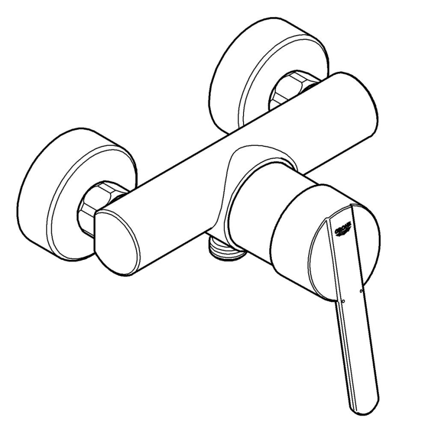 GROHE 32270000 - Dušisegisti FEEL DN 15 läikiv kroom