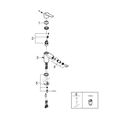 GROHE 32281002 - Bidee segisti START S läikiv kroom