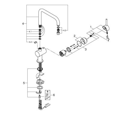 GROHE 32488000 - Köögisegisti A, läikiv kroom