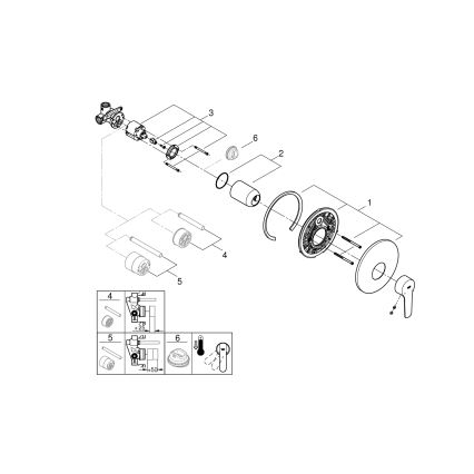 GROHE 32590002 - Dušisegisti START läikiv kroom