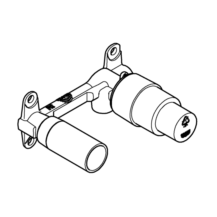 GROHE 32635000 - Seinasisene segisti DN 15 DR - messing