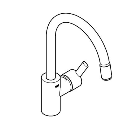 GROHE 32671002 - Köögisegisti FEEL läikiv kroom