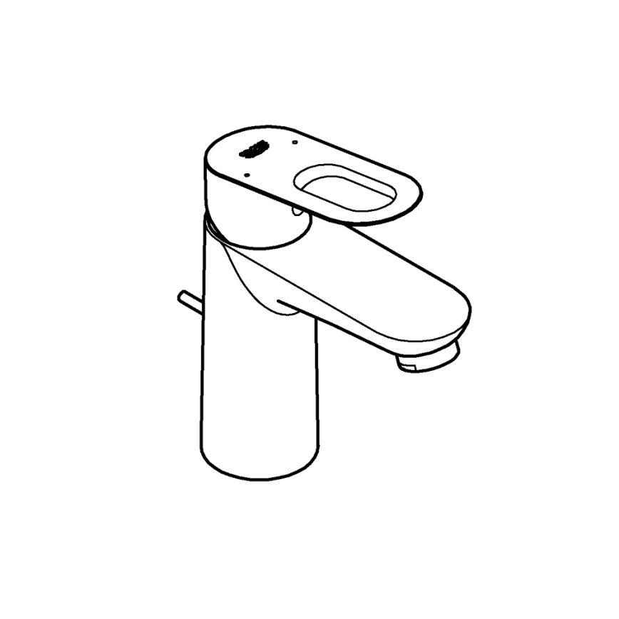 GROHE 32814000 - Valamu segisti BAULOOP läikiv kroom