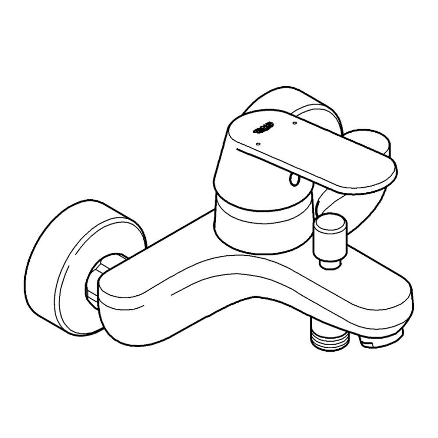 GROHE 32831000 - Vannisegisti EUROSMART COSMOPOLITAN DN 15 läikiv kroom