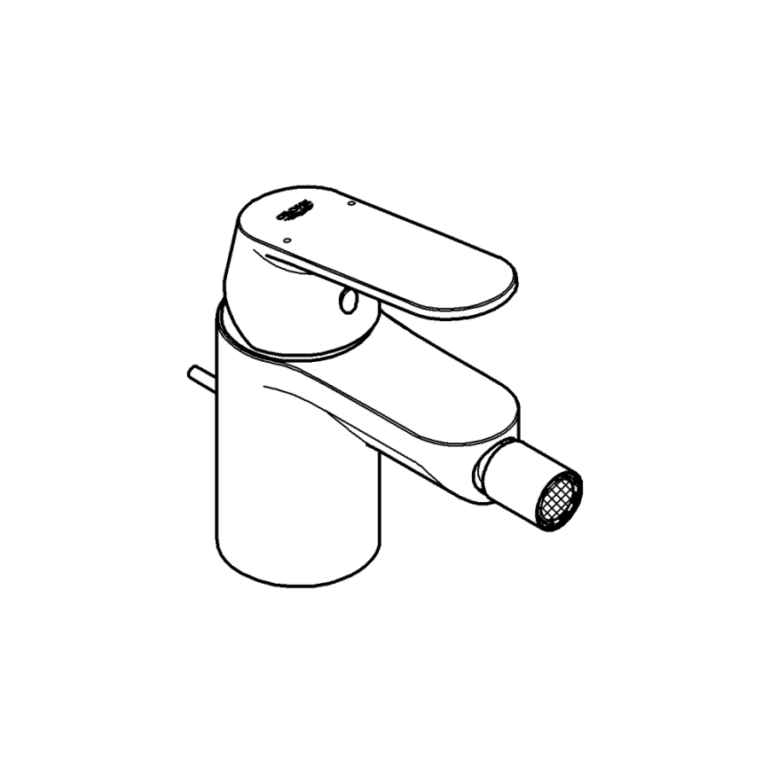 GROHE 32839000 - EUROSMART COSMOPOLITAN bidee segisti, suurus S, läikiv kroom