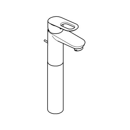 GROHE 32856000 - Valamu segisti BAULOOP 12” läikiv kroom