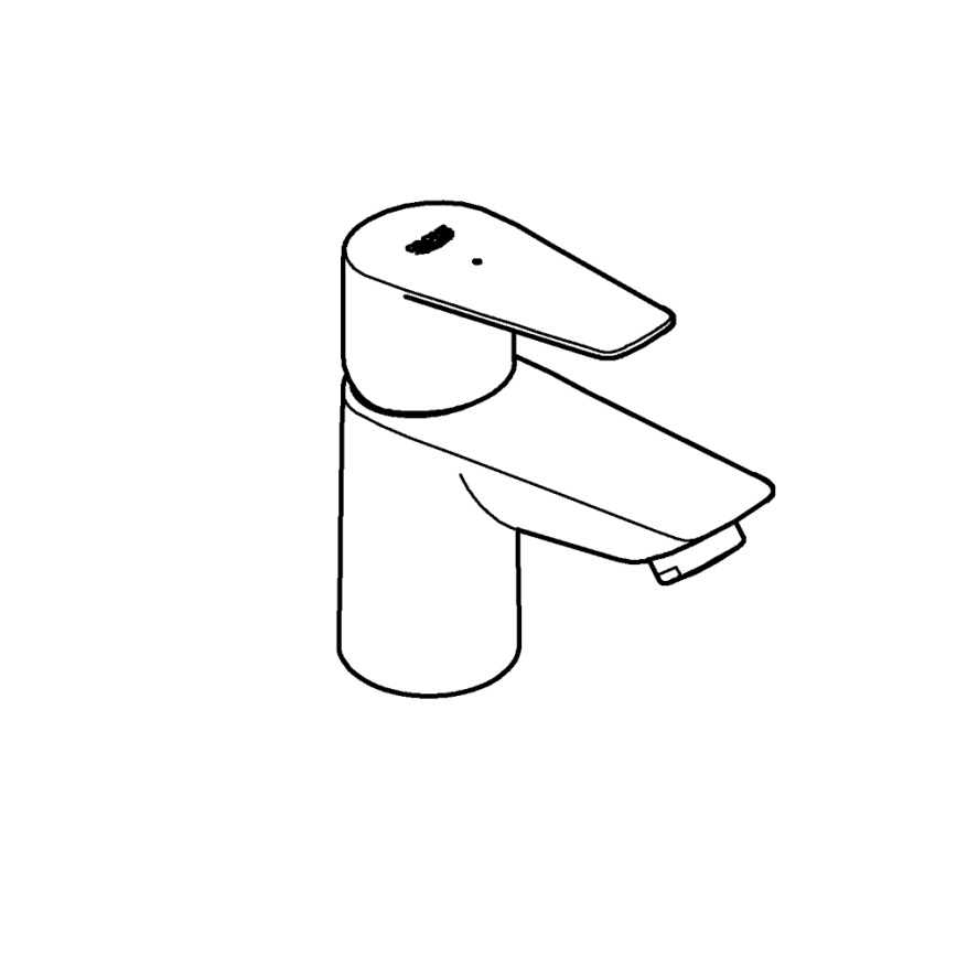 GROHE 32861001 - Lauapealne segisti BAUEDGE 131 mm läikiv kroom